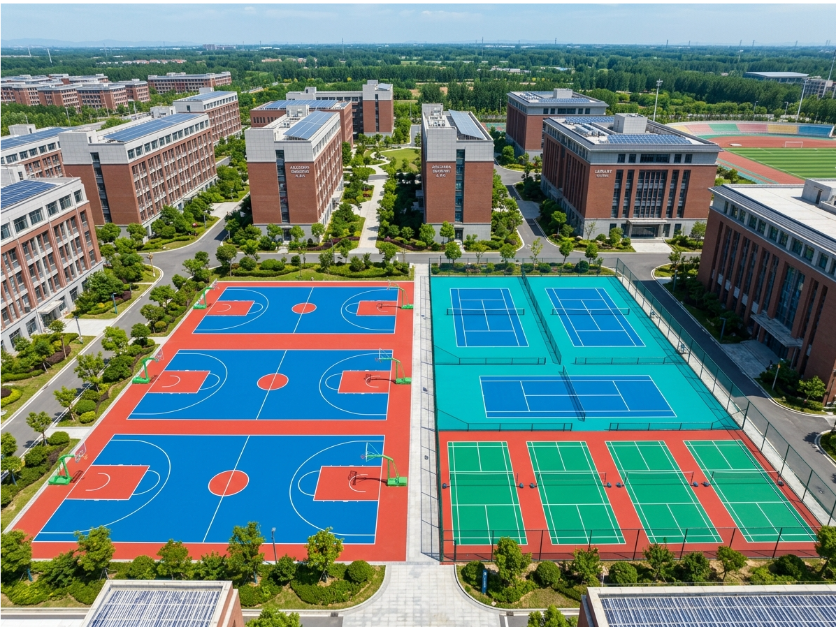 威海市硅PU球场透气型塑胶跑道 - 哪里好